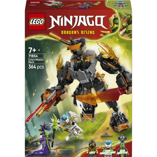 LEGO® NINJAGO® Cole’s Mission Mech &amp; Dragon Zane Toys 71854