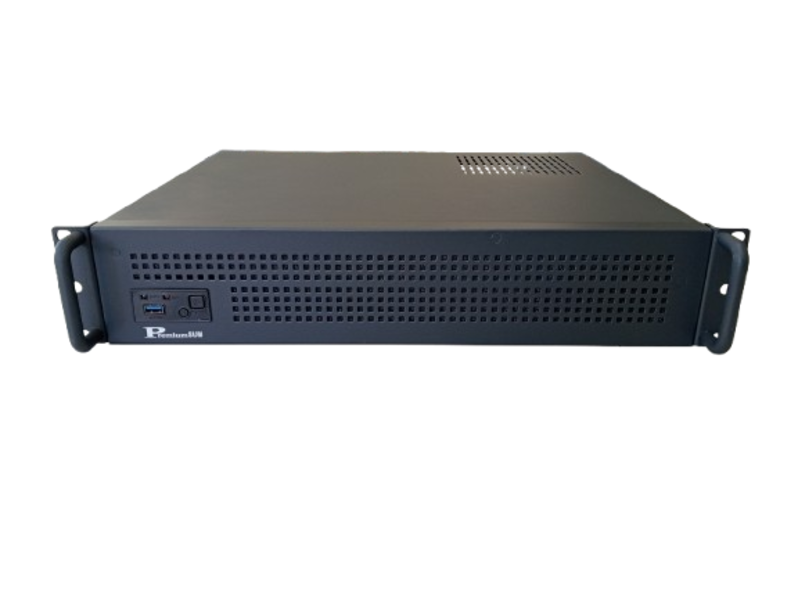 2U Rackmount Server Case for M-ATX | ATX PSU Support | 2x 3.5" HDD | 1x SSD