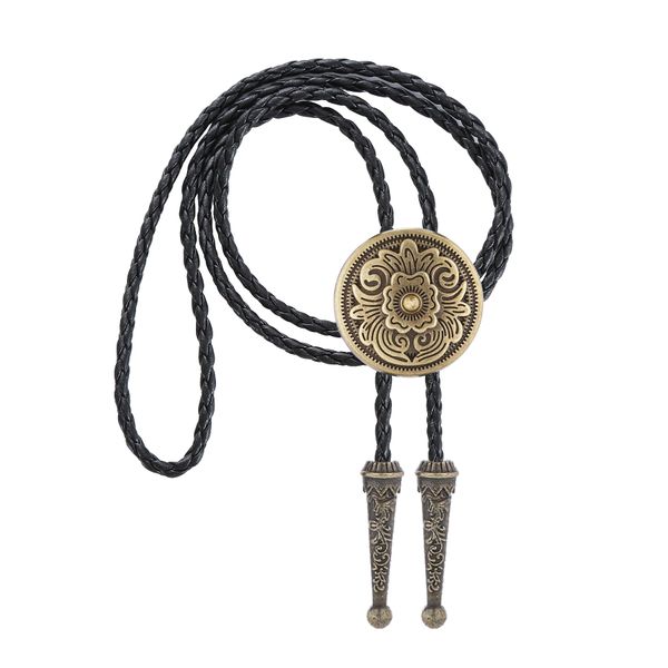 Native American Bolo Tie Rodeo Cowboy Leather Necktie