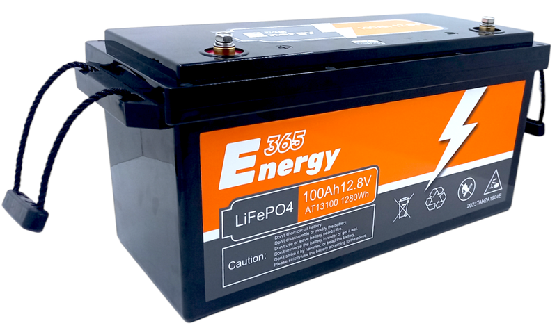 365 Energy - 100A 12.8V LITHIUM Ion LifeP04 Battery +3000 cycles