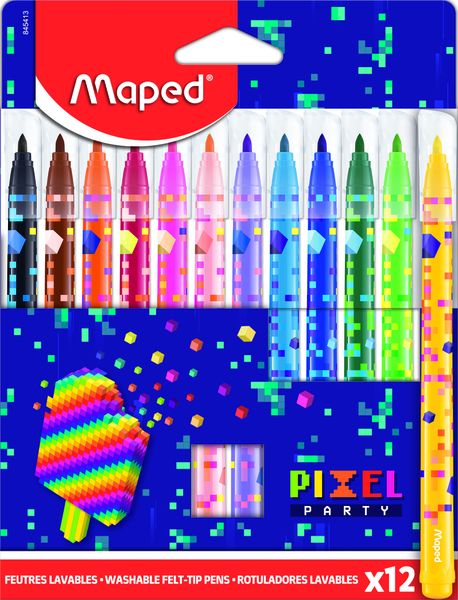MAPED Pixel Felt Tips 12's