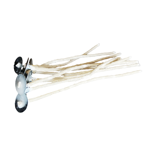Handmade Pre-Waxed and Tabbed Candle Wicks - 2mm x 10cm