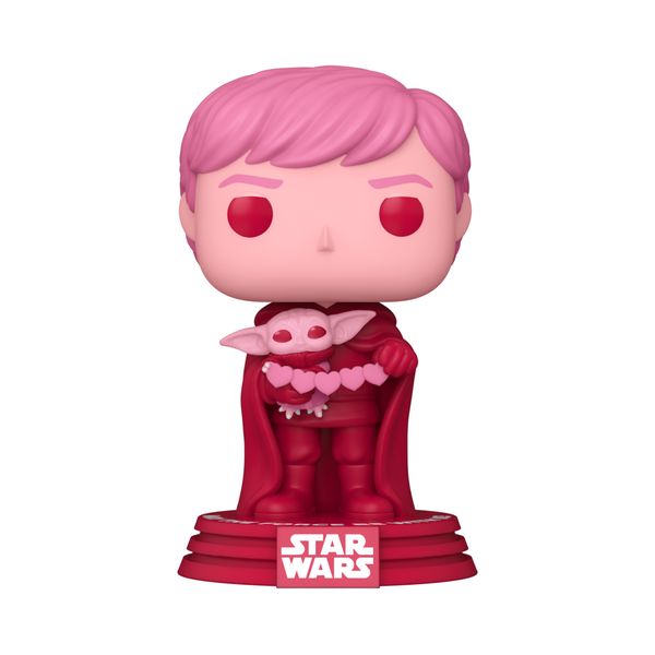 Funko Pop!:Valentines-Luke Skywalker With Grogu