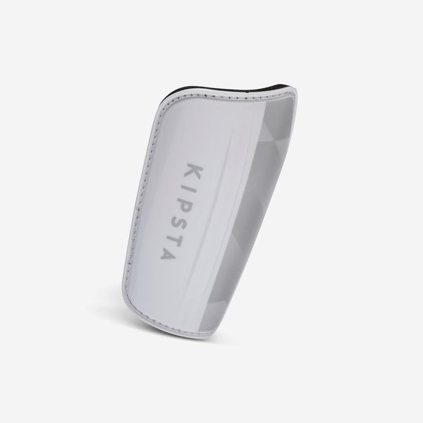 Kipsta Adult Football Shin Pads F500 Viralto - White &amp; Grey