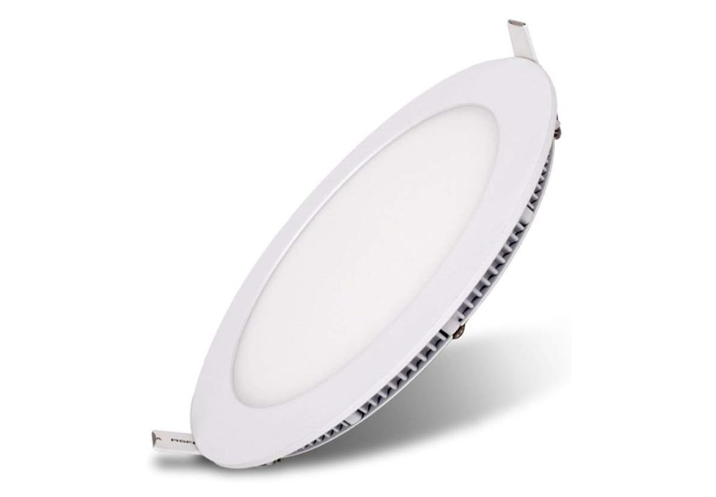 Round Recessed Ceiling Panel Lamps Ultra-Thin Modern Metal Aluminum-18w