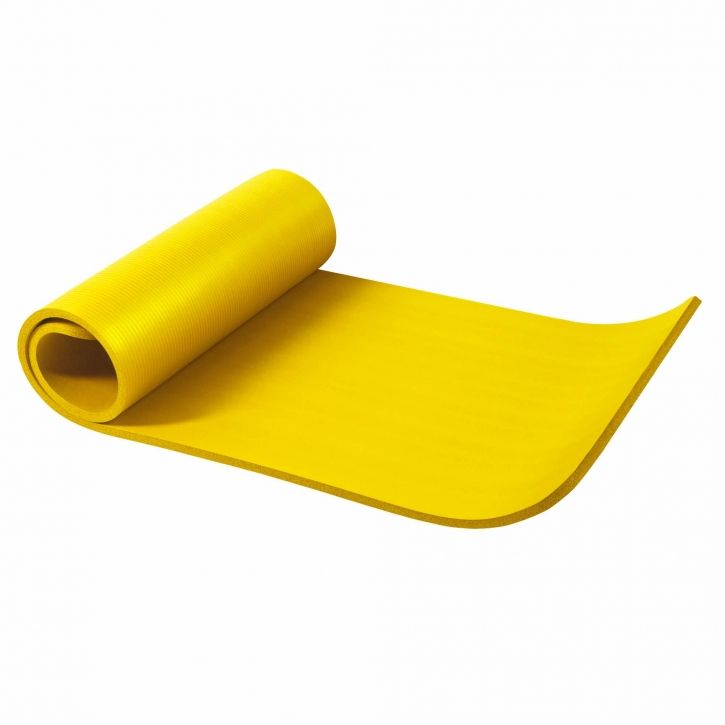 GORILLA SPORTS SA Deluxe NBR Yoga Mat Yellow 190x60x1.5cm Shop