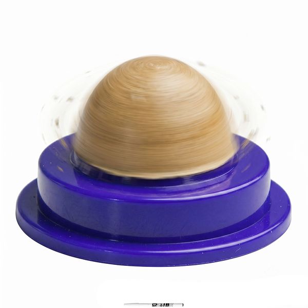 Blue Interactive Spinning Catnip Ball Licker Wall Toy With ReVibe Pen