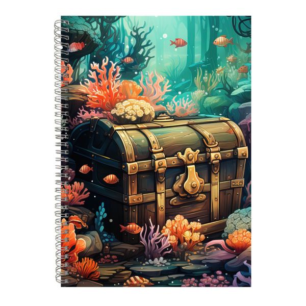 Treasure A4 Notebook Pad Ocean Lovers Trendy Graphic Birthday Present 040