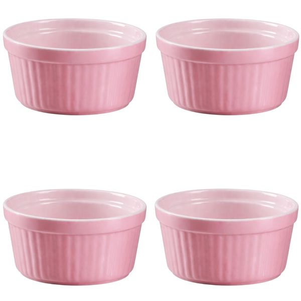 4 Pack - 3.75-Inch Baking &amp; Dessert Dish Bowl