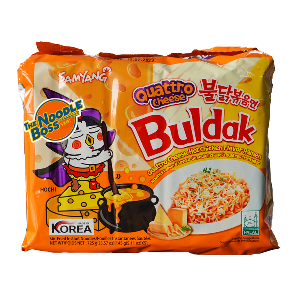 Samyang Quattro Cheese Flavor Ramen Noodles 5 Pack