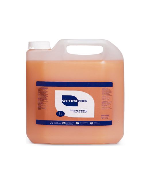 Citonol Citrus Fragrance Deluxe Liquid Hand Soap - 5L Bottle with pump