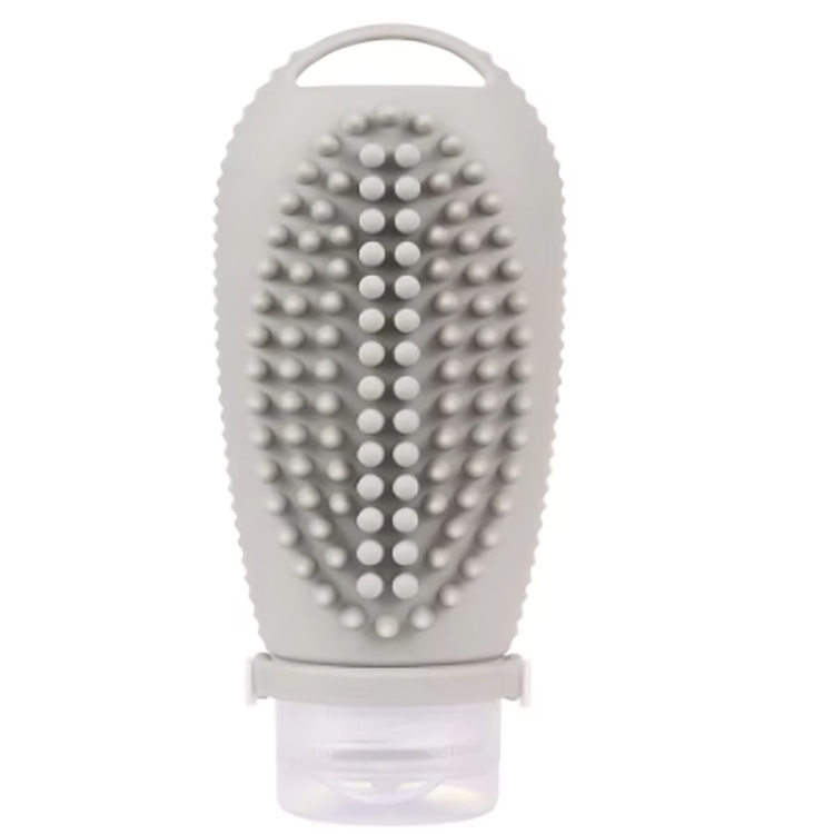 Ultimate 2-in-1 Travel Buddy :100ml Reusable silicon Squeeze Brush Bottle
