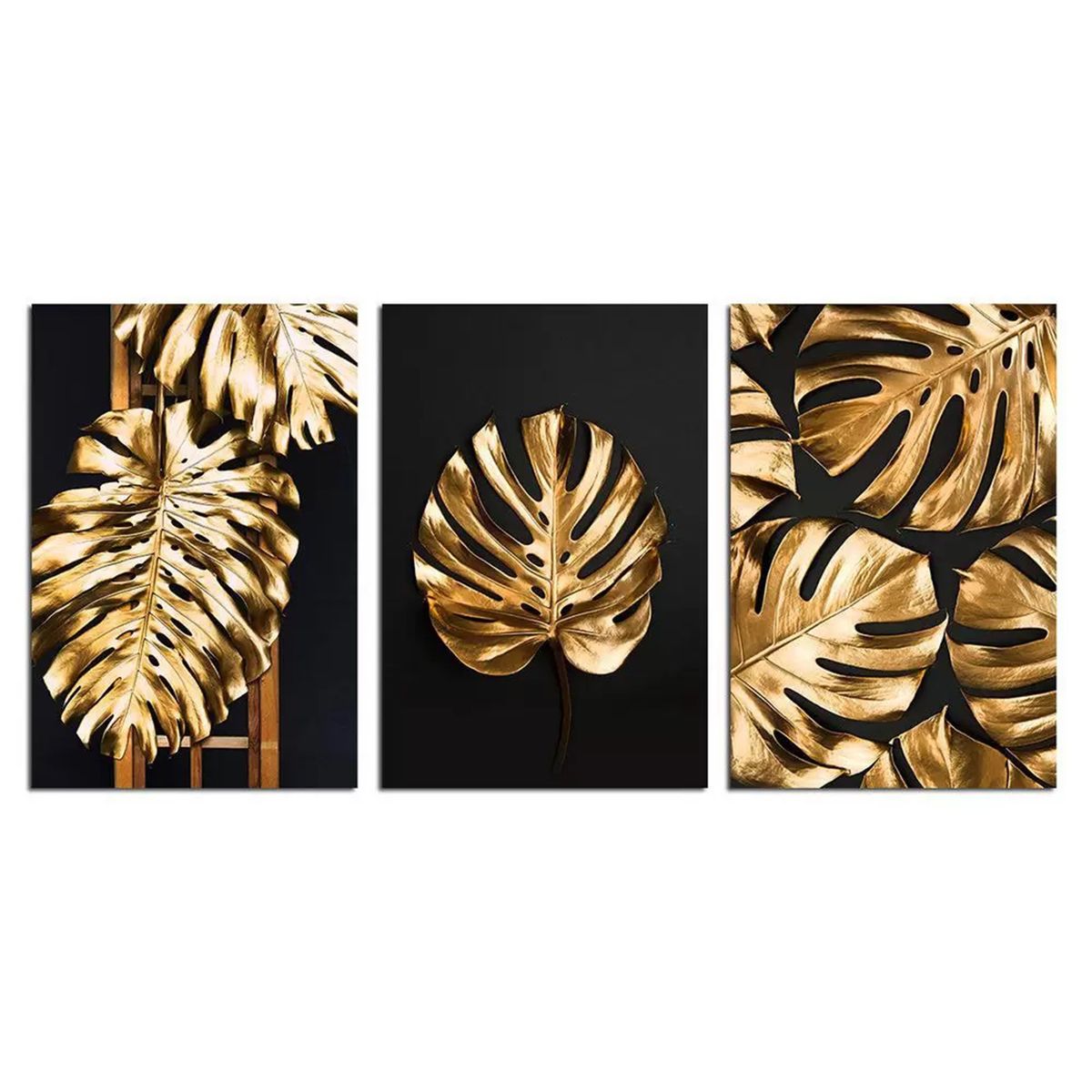 Gold, Black Cotton Canvas cm Botanical Wall Art Shop Today. Get it