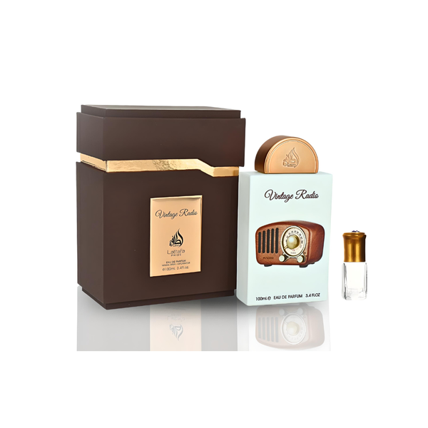 Vintage Radio Nich Emirati High End by Lattafa - 100ml + Perfume Oil