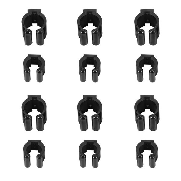 12 Pieces Fishing Pole Storage Clips Rack 2 Style &amp; 6 Piece Each Style