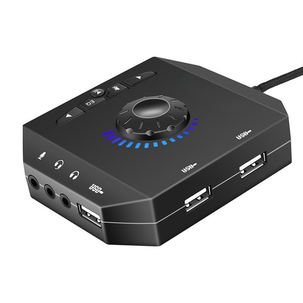 T10 External Sound Card USB Audio Adapter Stereo Sound Card 3.5mm