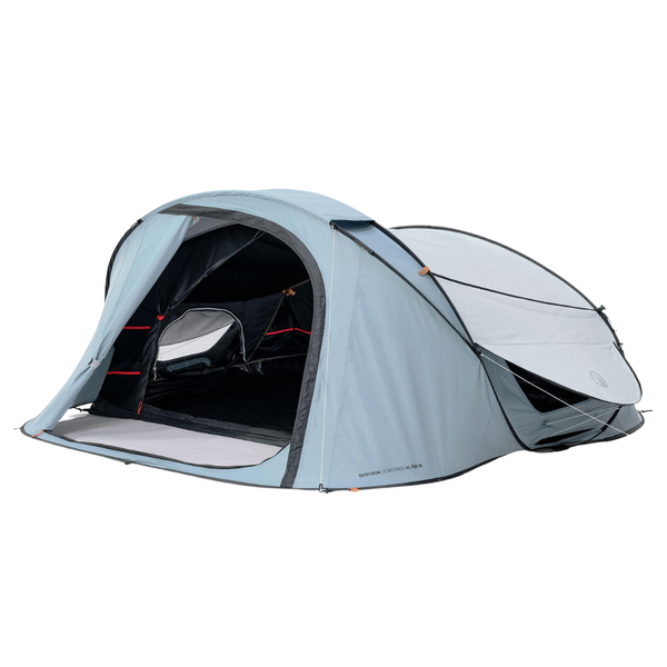 Quechua 2 Seconds Pop Up Tent - XL Fresh &amp; Black - 3 Person (2024/25 Model)
