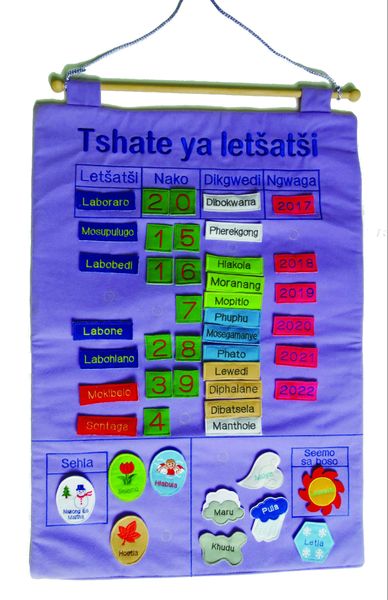Interactive Sepedi Calendar (Includes Weather &amp; Seasons)
