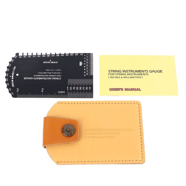 Stainless steel string action gauge