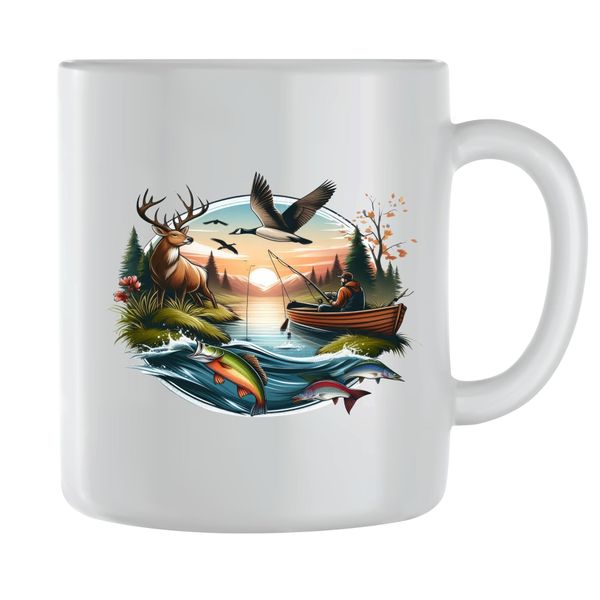 Lake Trout Coffee Mugs for Men Women with Fishing Lover Graphic Cup Gift196