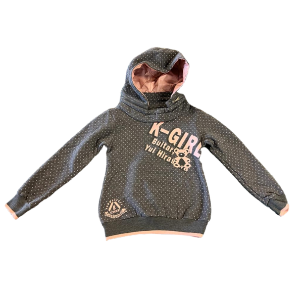 Kids Cool Winter Warm Fashionable Jackets-Grey Dots