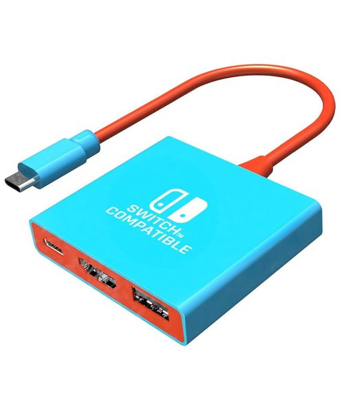 Portable Docking Station Adapter Compatible with Nintendo Switch - Support 4K/60HZ