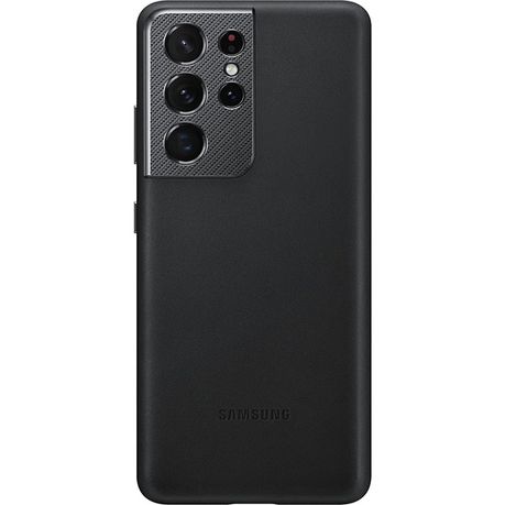 Samsung Leather Back Cover For Galaxy S21 Ultra Black Buy Online In South Africa Takealot Com