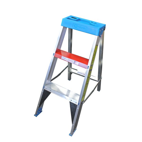 ValuStep Industrial Aluminium Step Ladder -3 Steps 115kg Safe Working Load