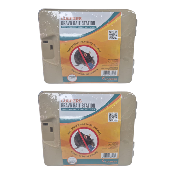 Coopers Bravo Sand Rodent Bait Station - 2 Pack