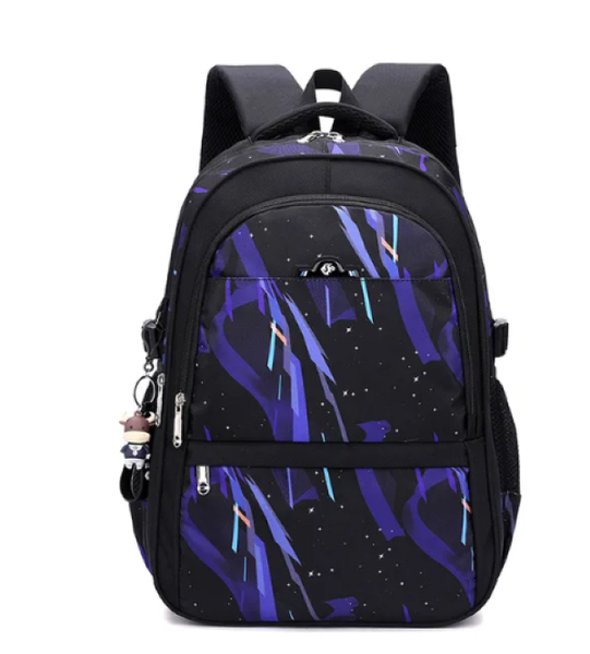 The Clip Backpack Dinosaur Print LargeCapacity Waterproof Fabric School Bag