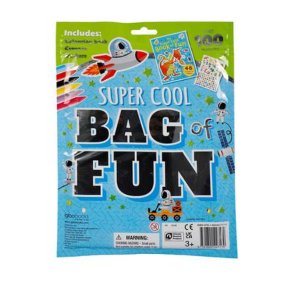 Bag Of Fun Colouring Book With Stickers And Colour Pencils