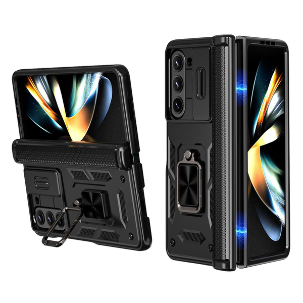Phone Case Compatible With Samsung Z Fold 7 Window Pushing Ring Case