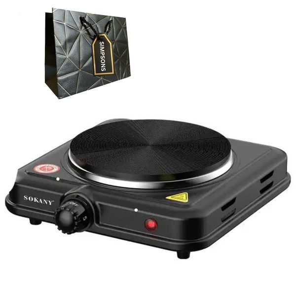 Sokany- Adjustable Temperature 1 Plate Electric Stove &amp; Luxury Simpsons Bag