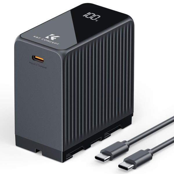 K&amp;F Concept 10500mAh NP-F970 USB-C Battery PD45W Compatible with Sony NP-F