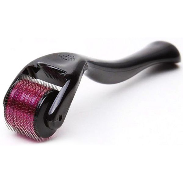 540 Titanium Microneedle Derma Roller 0.75mm - Black &amp; Purple