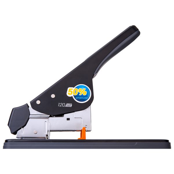 Deli Effortless Heavy Duty Stapler 120 Sheets 23/6 and 23/17 staples, Black