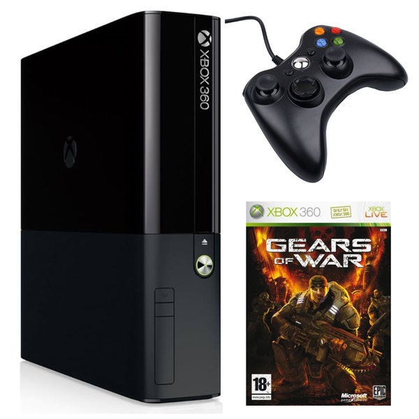 Xbox 360 E Console 4GB (Upgraded with 64GB Flash Drive) Gears of War