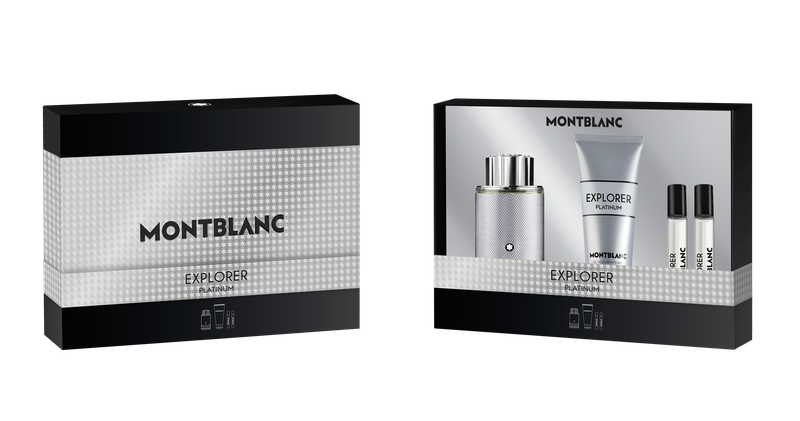 Montblanc Explorer Platinum Gift Set Edp 100ml+2x7,5ml Travel Spray +Showergel 100ml