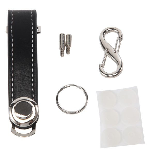 Car Key Pouch Case Wallet Holder Chain Key Wallet Ring Pocket Black