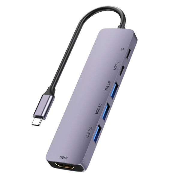 Type-C Docking Station Compatible with Laptop, 100W PD 4K HDMI &amp; USB3.0 Hub