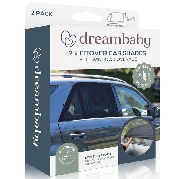 Dreambaby Fitover Shades - 2 Pack
