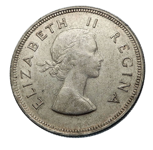 1955 Two and Half Shillings Silver Coin
