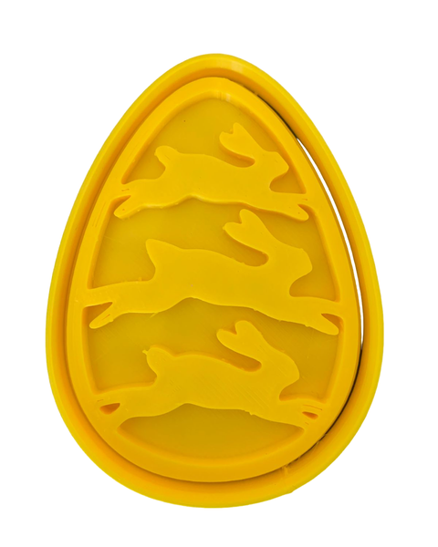Easter Egg Bunnies Ornament image