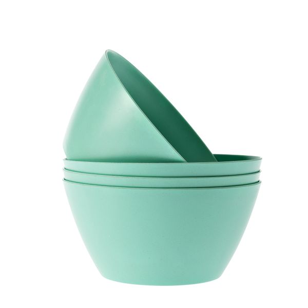 George &amp; Mason - Quinn Bamboo Fibre Cereal Bowl 4pk Teal