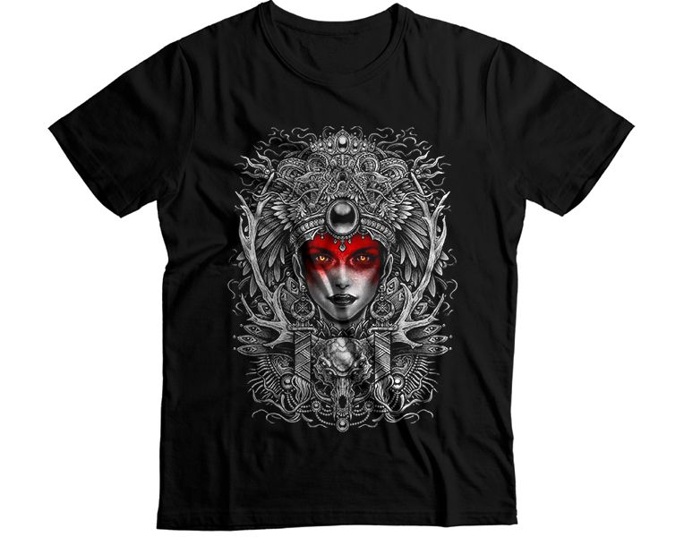 Devil Girl red eyes Graphic T-Shirt