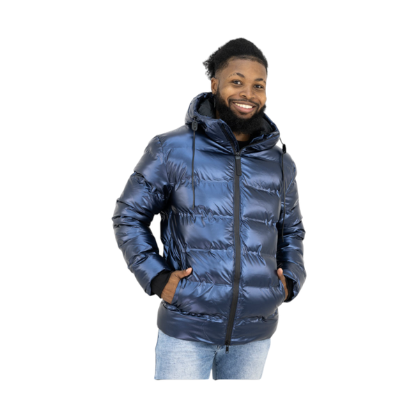 Cutty Mens Onyx Puffer Jacket - Electric Blue