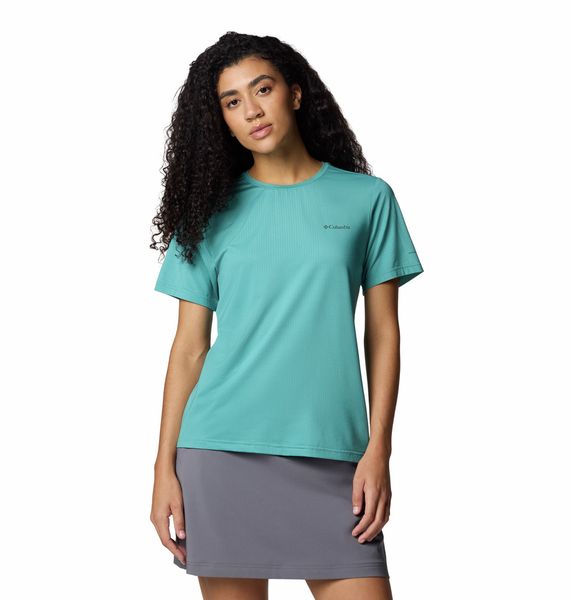 Columbia Women's Wild Springs Short Sleeve Shirt Teal
