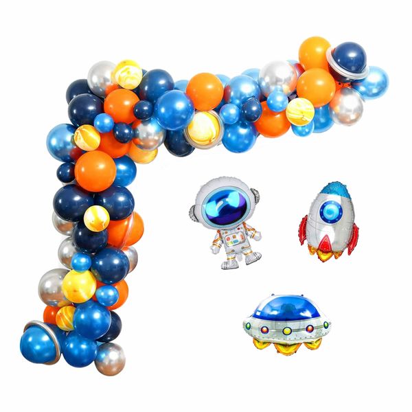 Outer Space Balloon Garland Kit, 88Pcs Universe Space Planets Party Balloon