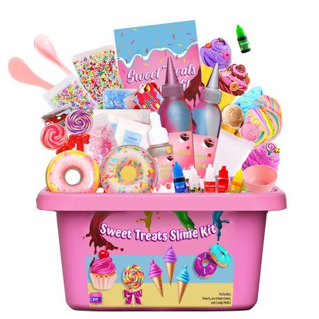 Colorful Slime Kit for Ages 8-15 Girls Ice Cream DIY Play Kit Image
