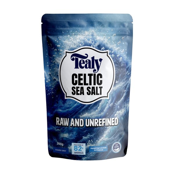 Tealy Celtic Sea Salt 250g - Coarse Grey - Raw &amp; Unrefined